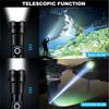 Professional Rechargeable LED Tactical Flashlight – Aluminum Alloy High Power Telescopic Zoom for Outdoor Camping and Fishing