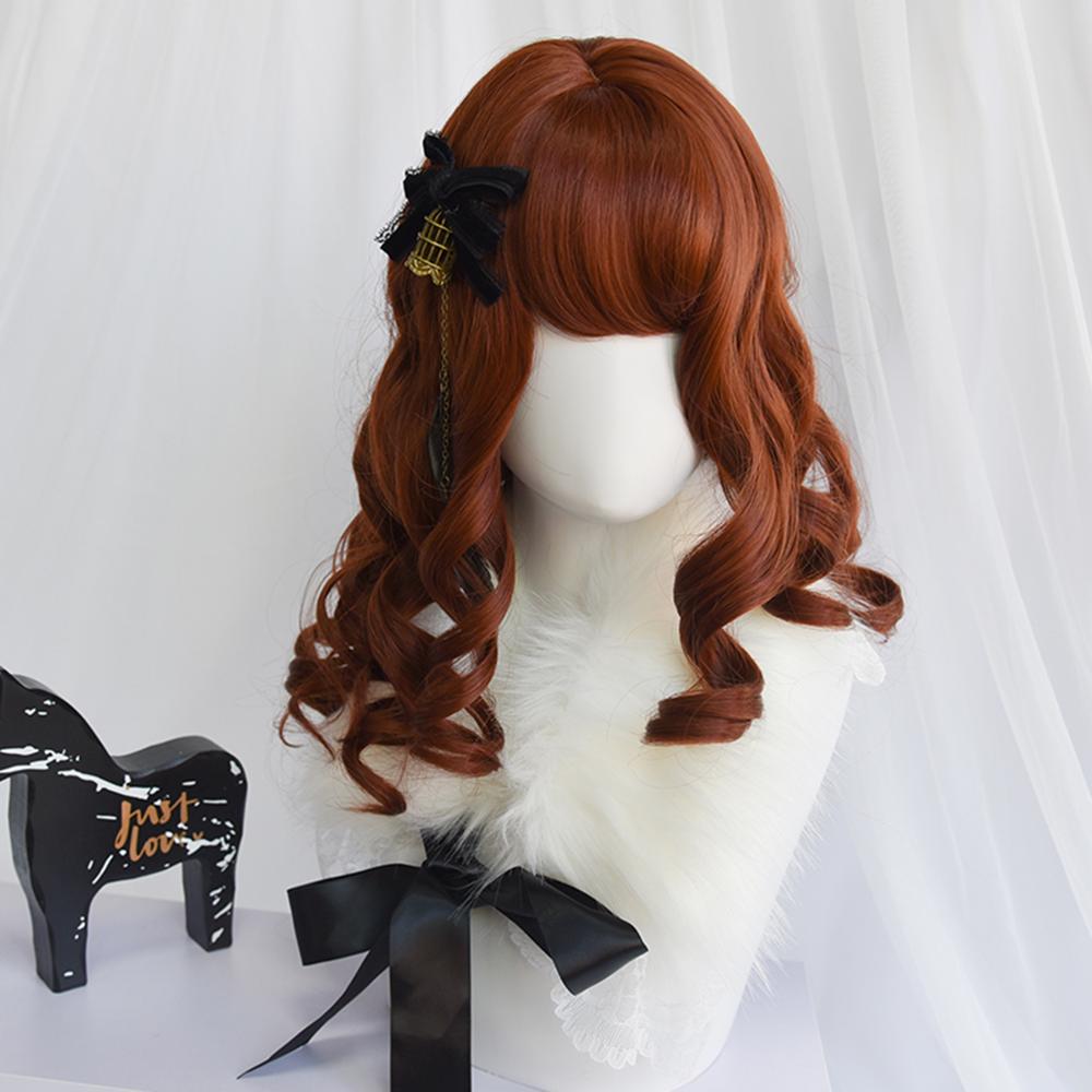 35cm red wig