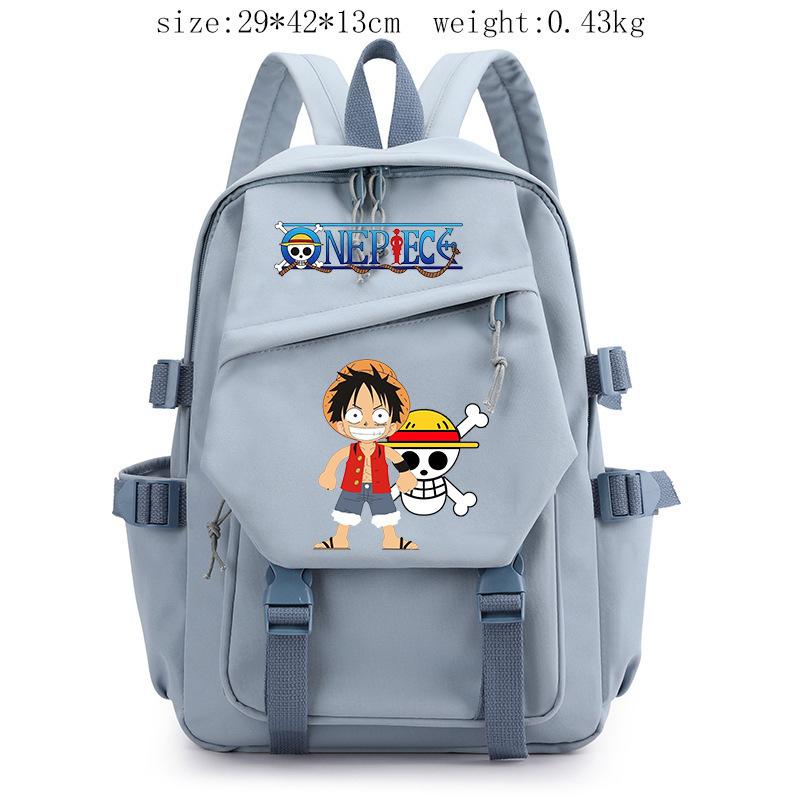 

Anime peripheral ONE PIECE Luffy schoolbag Japanese retro backpack junior high school backpack computer bag ONE PIECE Backpack