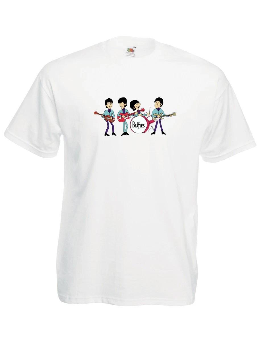 

Мультяшная футболка Beatles Пол Маккартни Джон Леннон Ринго Джордж Ливерпуль XL