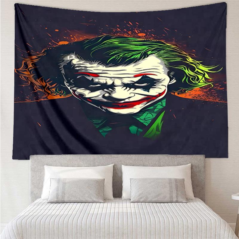 The clown's Fiery Rise Tapestry, Unique Design Tapestry, Wall Decor for Bedroom,Livingroom, Playroom,Heartwarming Fan Holiday Gifts