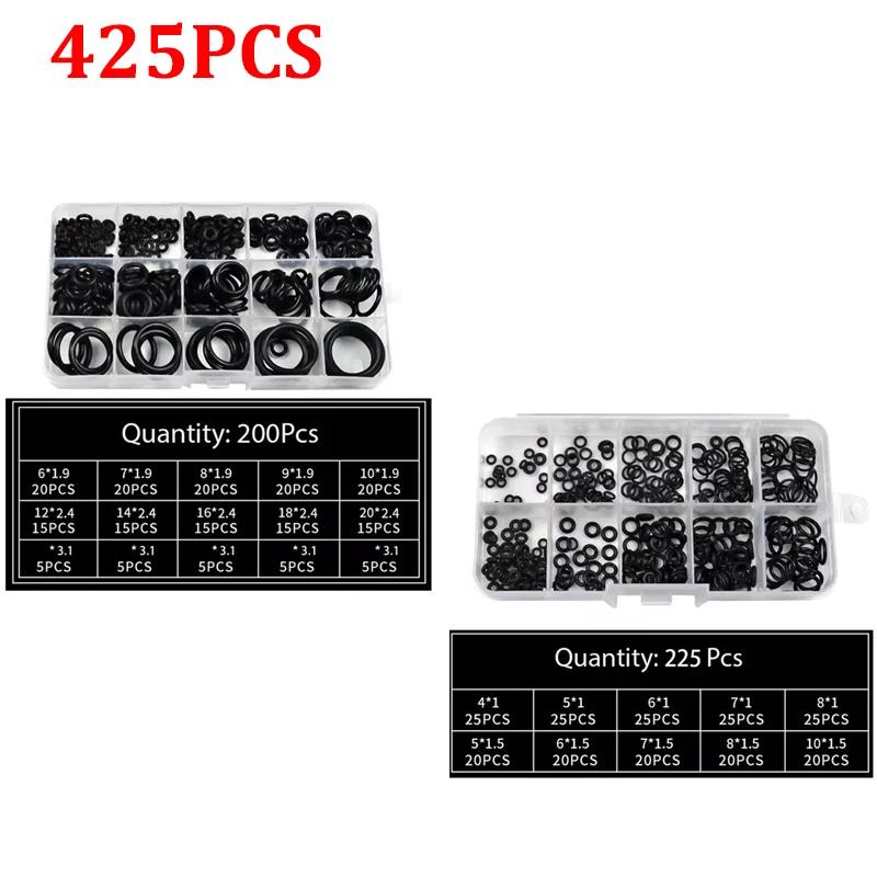 Rubber O Ring Set Gaskets Seal Nitrile Rubber Bands High Pressure O-Rings Repair Kit Sealing Elastic Band O Rubber