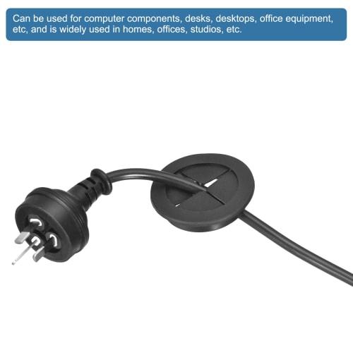 uxcell 4-Piece Cable Cord Grommets, 1-3/8" (35mm) Flexible Rubber Desk Grommets, Wire Hole Covers, Pass-Through for Office Computer Desk Wire Organize