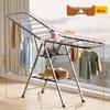 Foldable Wing-Shaped Clothes Drying Rack for Indoor/Outdoor Use