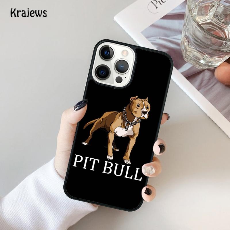 Pit Bull Lovely Pet Dog Pitbull Phone Case For iPhone 17 Air 16 15 14 Max Plus 11 12 13 Pro Max Phone Cover coque