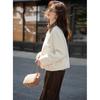 Women's Stylish Long-Sleeve Short Wool Coat