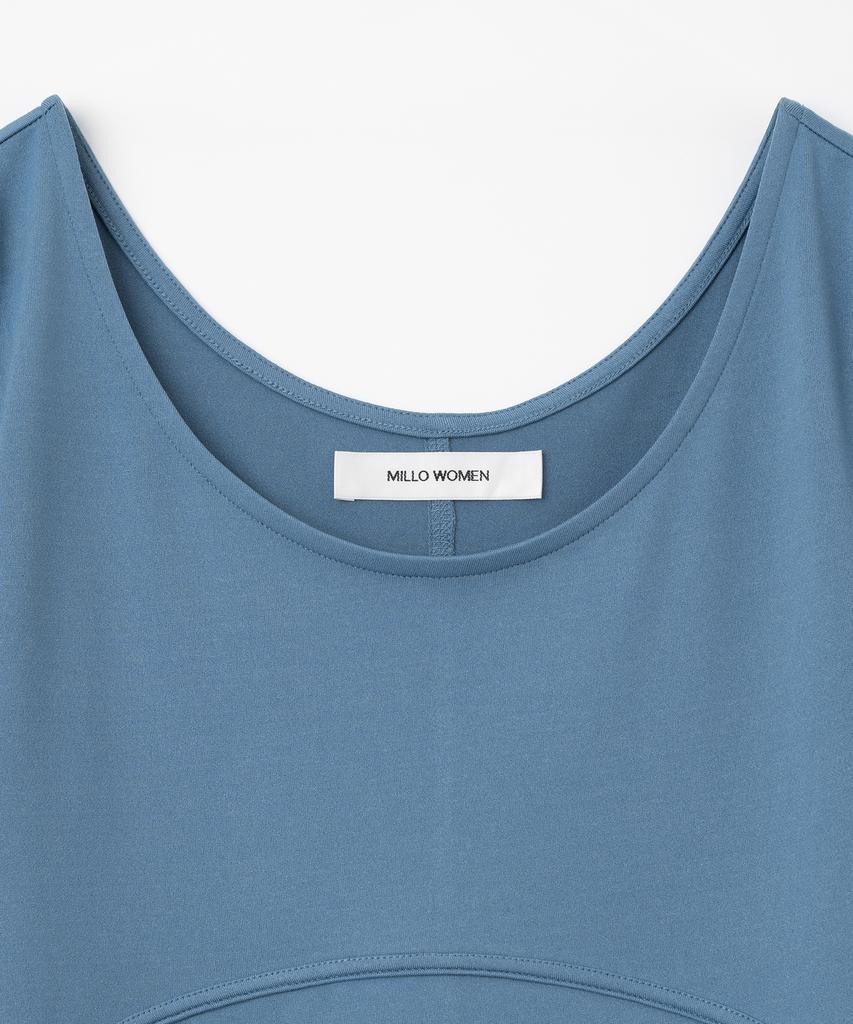 MILLO WOMEN Fluid Duo Top [Smoke Blue]