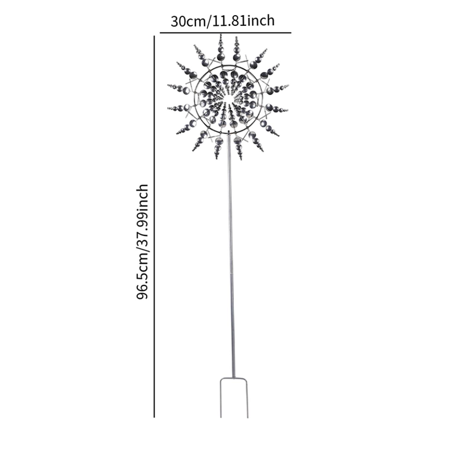 

Metal Windmill Spinner Yard Art Outside Garden Stake Park Rotatable for Outdoor Backyard Landscape Street Pathway Patio Decor