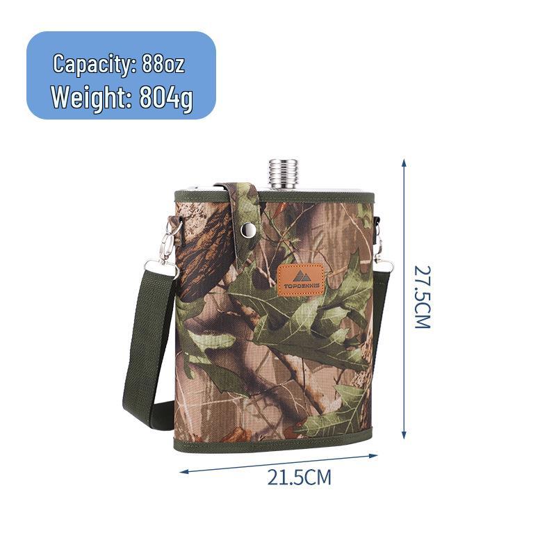 Portable Large Capacity Metal Hip Flask for Outdoor Travel