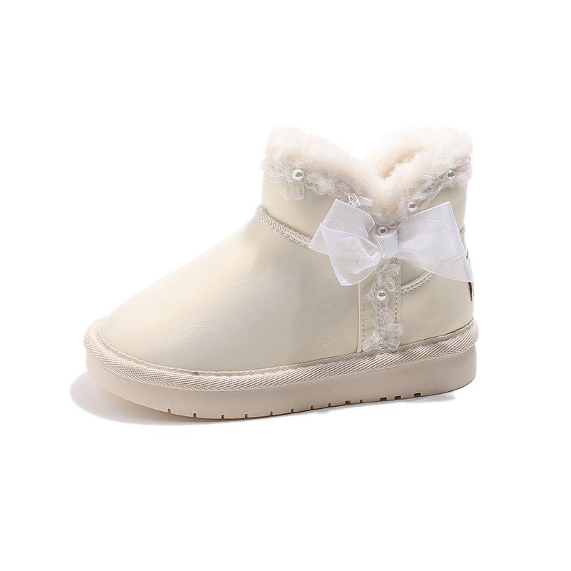 

Зимние Хит продаж Теплые, Нескользящие, Удобные, Хлопковые ботинки на мягкой подошве с коротким голенищем для девочек 36 бежевый