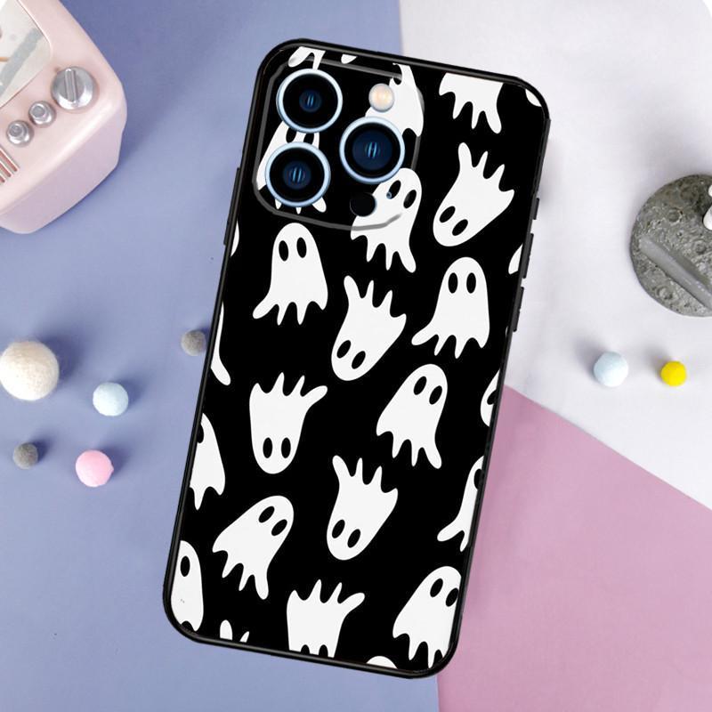 iPhone16 Mobile Phone Case Ghost, Cute, Scary Mobile Phone Case, Painted Anti-drop for Anti-drop Mobile Phone