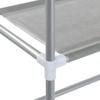 Washing Machine Shelf 3 Shelves Silver 69 x 28 x 169 cm