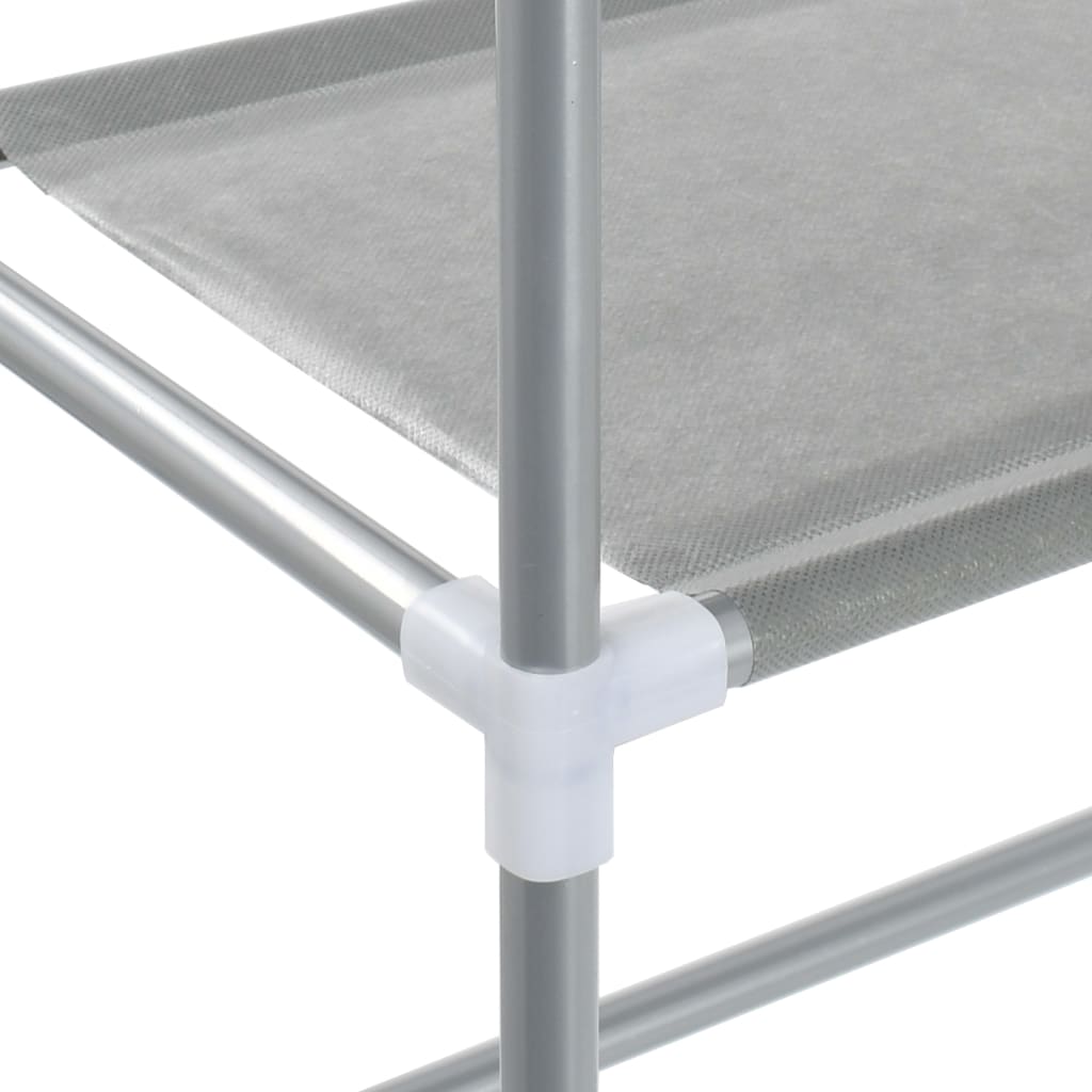 Washing Machine Shelf 3 Shelves Silver 69 x 28 x 169 cm