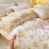 Bedding Four-piece Set, Cotton Pure Cotton Floral Quilt Cover, Bed Sheet Dormitory Three-piece Set
