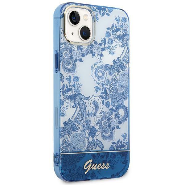 Guess Guhcp14Mhgplhb Iphone 14 Plus / 15 Plus 6.7 Niebieski/Blue Hardcase Porcelain Collection