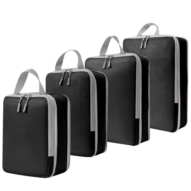 Travel Compression Packing Cubes Suitcase Luggage Organizer Set Zipper Foldable Storage Bag for Clothes Shoes Travel Accessories