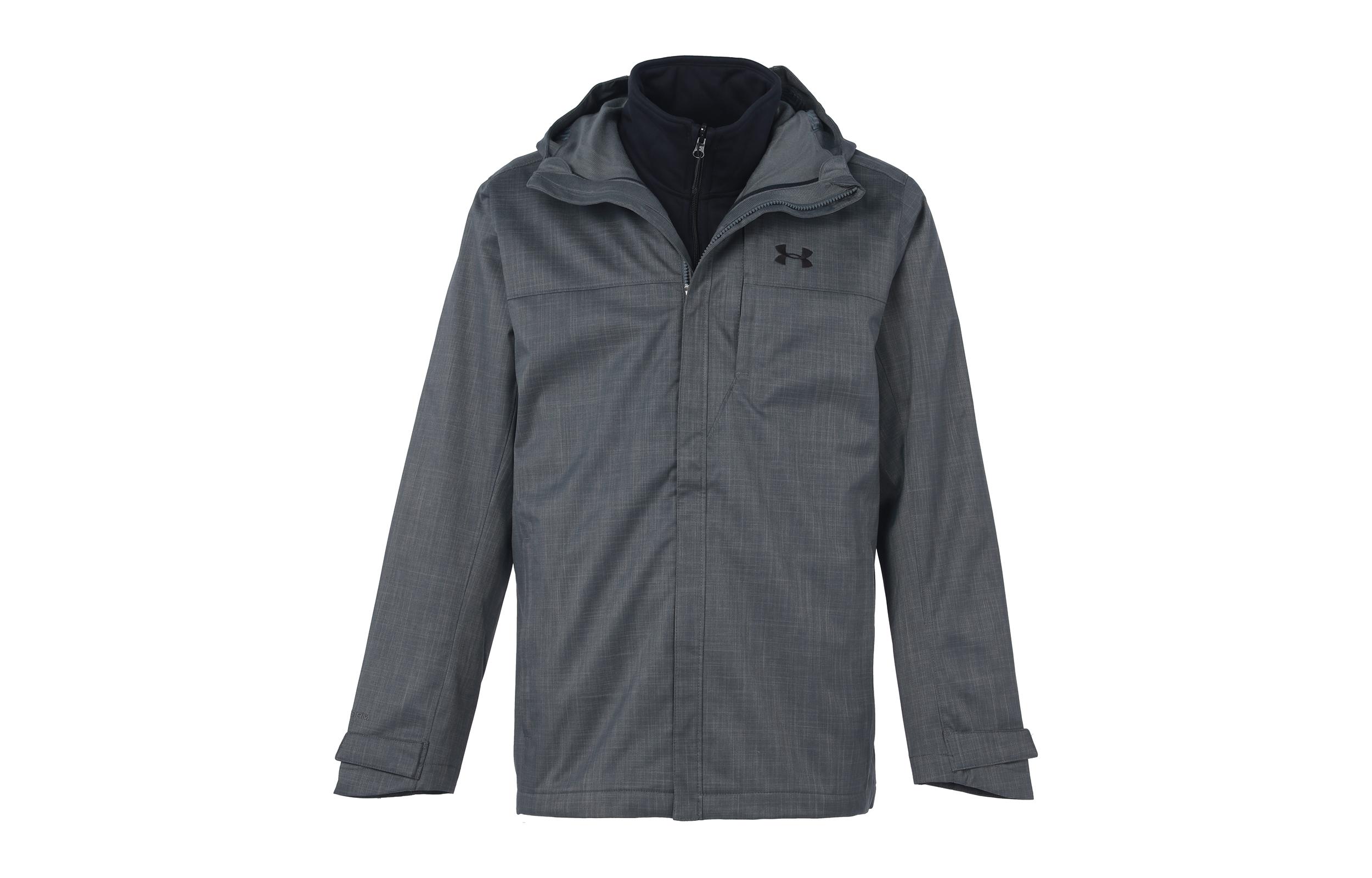 Under Armour Storm Porter Hooded Sports Thickened And Fleece Lined 3 in 1 Outdoor Hiking 1300663-012 M