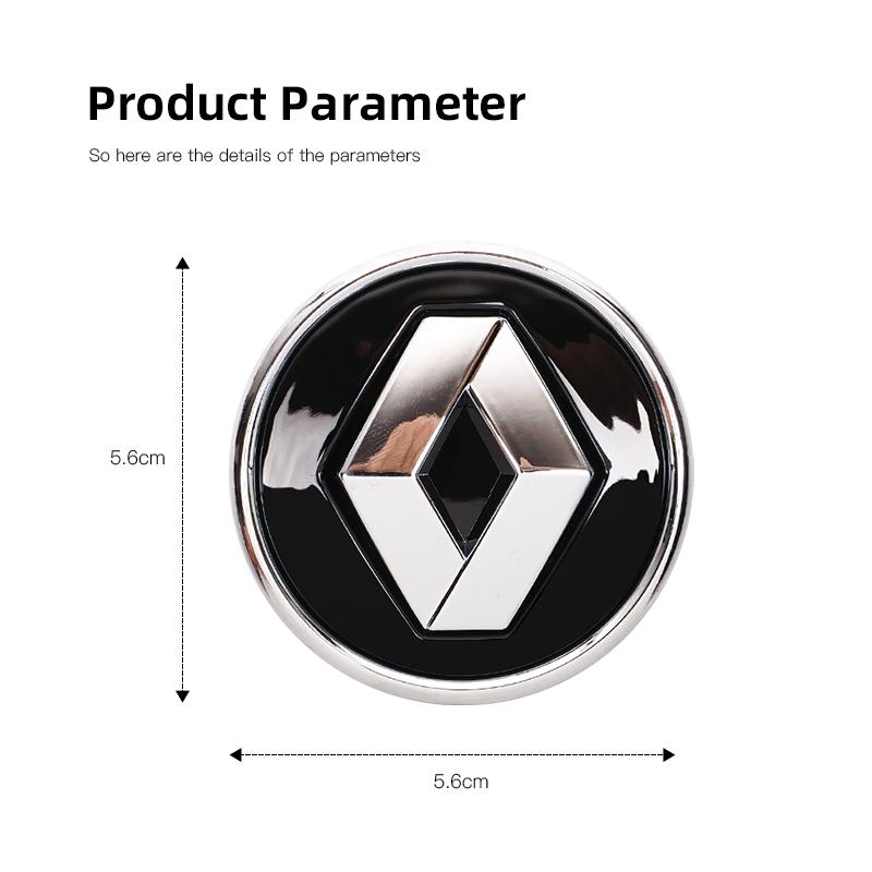 4 Stück 56mm Auto Radnabenkappen Felgenabdeckung Emblem Für Renault Clio Sandero Captur Megane R5 4 E-tech Scenic Austral Rafale QM6