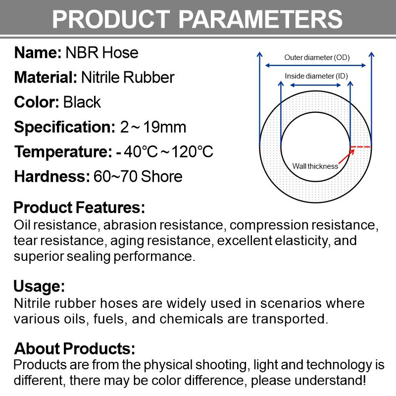 ID2/3-7mm OD4/5/6-11mm Fuel Injection Tube Low-pressure Pipeline Petrol Oil Tank Hose Diesel Fuel Delivery Pipe