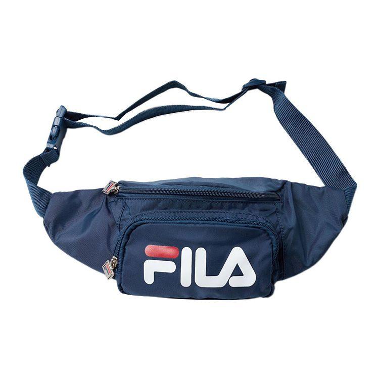 FILA Letter Logo Nylon Chest Bag Unisex Bags Dark-Blue LA171J81-412 Dark Blue