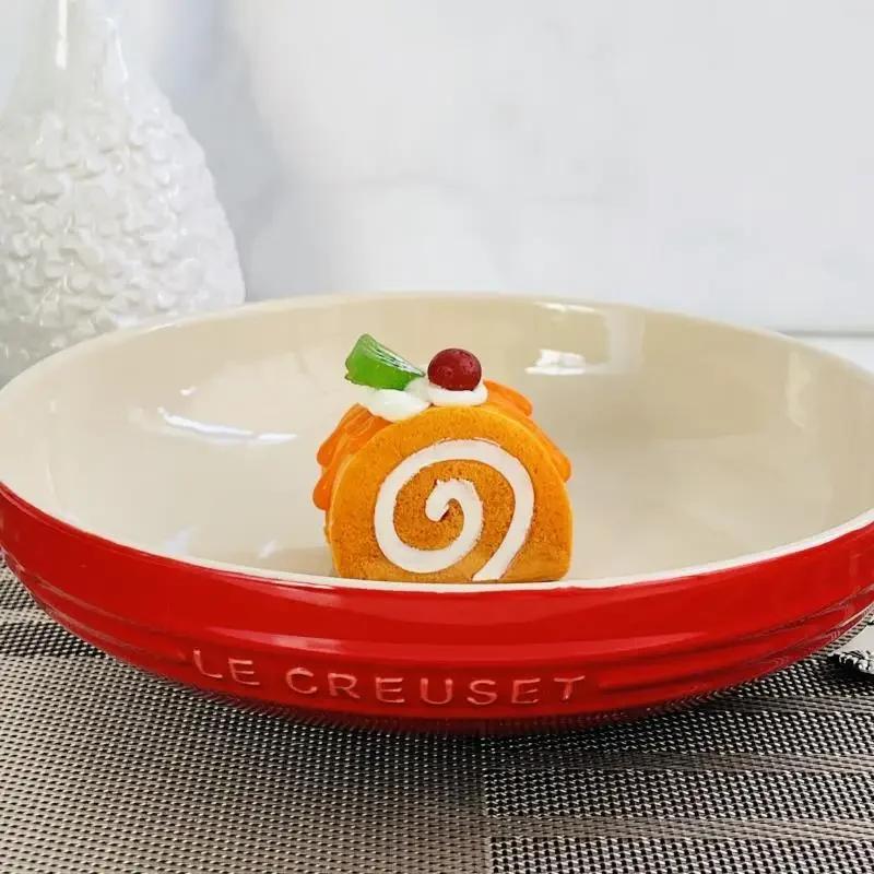 Francouzský 8palcový hluboký talíř na smaženou zeleninu s hlubokým dnem 20 cm průměr Výška 5,5 cm Jídlo Domácí nádobí