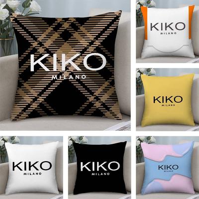 Cosmetics Brand K-Kiko Pillow Case Plush Fabric Soft Double Sided Print Home Sofa High Quality Cushion Cover Throw