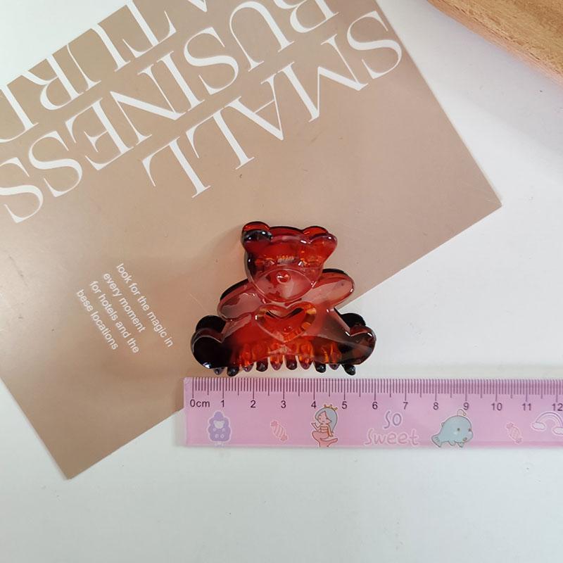 Cute Kawai Bear Hair Claw Clips for Women Girls Kids Children Hairpin Headband for No Hurt To Hair Accessories Headwear Ornament