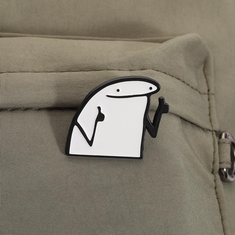Flork Memes Enamel Pins Ewww Work Crying Brooches Lapel Badges Clothes Funny Cute Cartoon Jewelry Gift for Friends