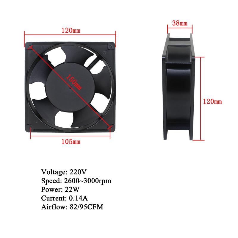 173x132x38mm Small Shell Condenser Radiator 120mm Fan for Refrigerator Freezer Aluminum 7mm Fin and Copper Tube Heat Exchanger fan 120mm