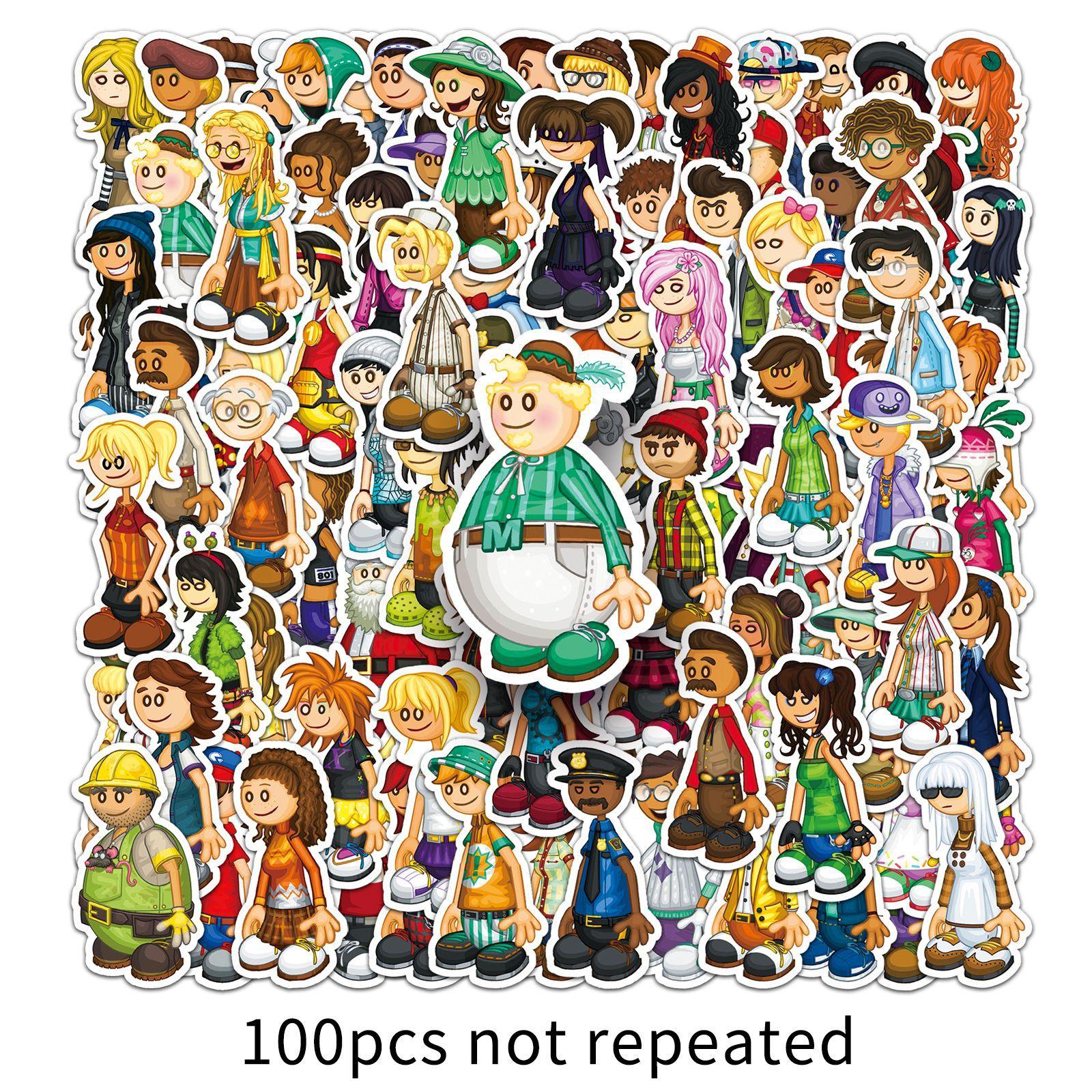 

100 Personalized Cartoon Game Creative Decorative Water Cup Suitcase Mobile Phone Case Stickers