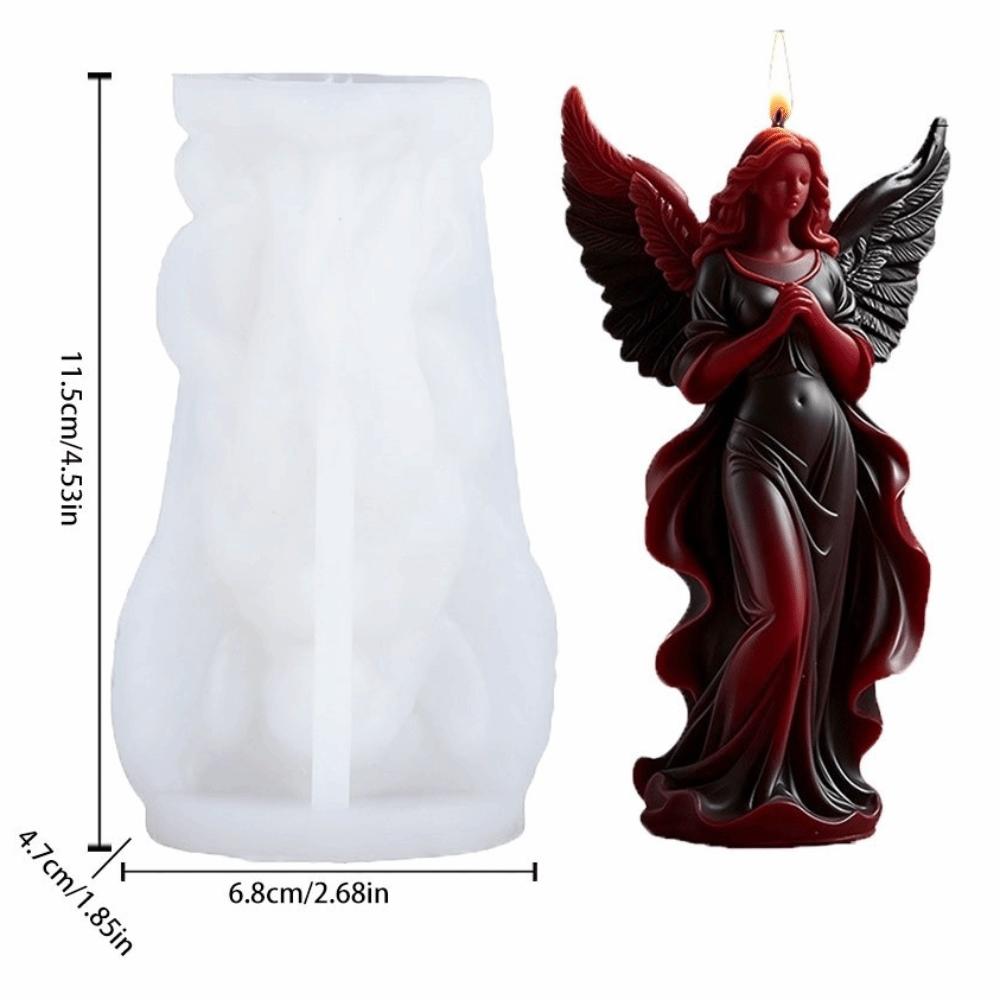 Silicone Resin Mould Wing Angel Relief Clay Making Tool New Plaster Mold  Home Decor