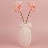 Creative Ceramic Bow Flower Vase: Decorative Hydroponic Holder for Office and Home