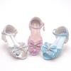 Girls' Chunky Heel Sandals, New Summer Peep-toe Sandals, Little Princess Children's High-heeled Shoes, Performance Shoes for Older Children