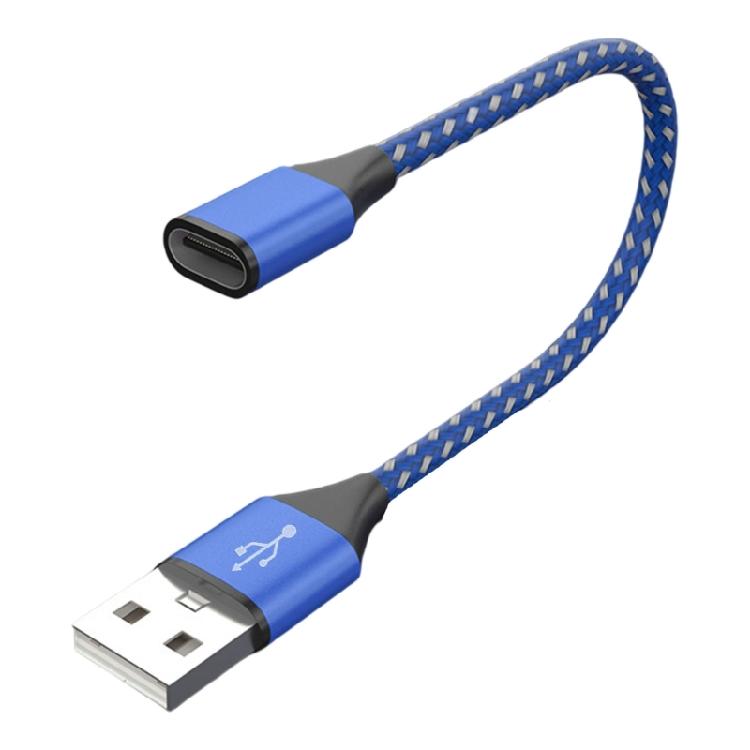 

USB 2.0 Male to Type C Extension Adapter for Laptop PC Charger Data Transfer синій