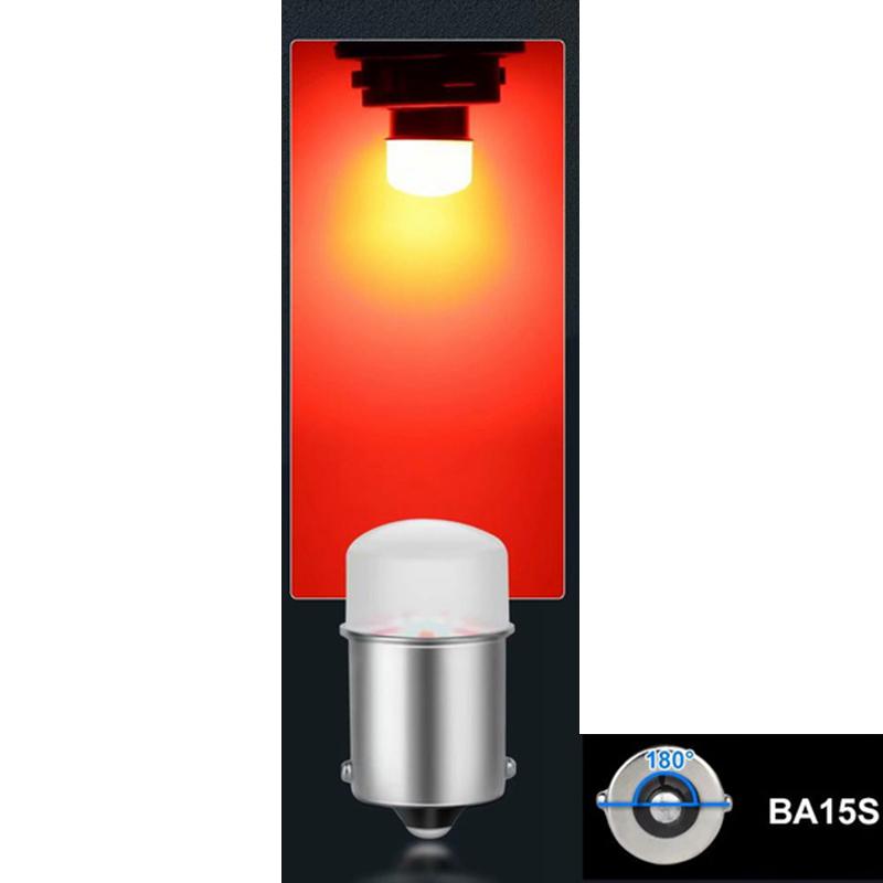 2pcs 1156 P21W P21 5W 1157 BA15S BAY15D Led Car Signal Lamp Daytime Running Light 12V Auto Car Fog Lamp White Red Yellow