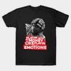 Men Black Print T-shirt Big Worm - Emotions No-Cut Transfer Paper Print Cotton Tshirt