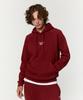 Paneld Fleece Hoodie - Red