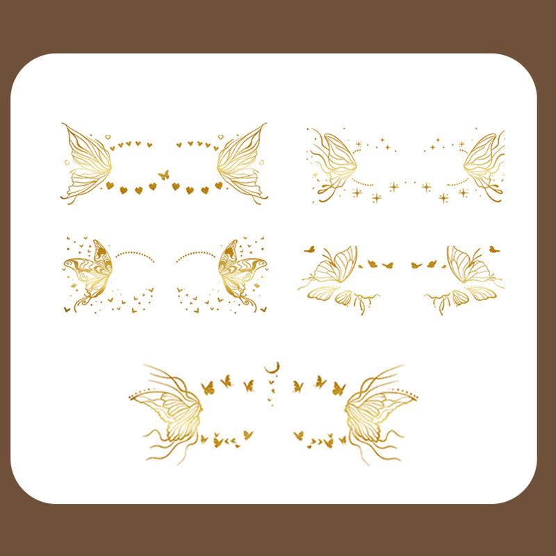 3D Butterfly Eye Tattoo Stickers: Long-lasting, Waterproof, Sweatproof for Stage Makeup