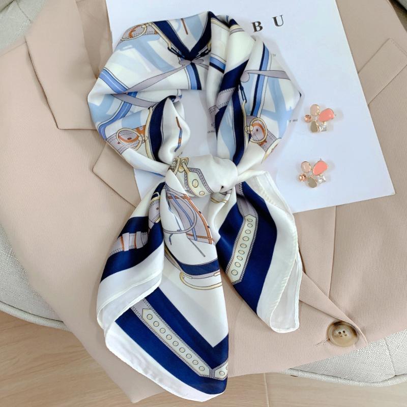 70 Square Scarf Han Department Fashion Tie-In Professional Silk Scarf Handkerchief Print Ladies Square Scarf Scarf Ladies Scarf
