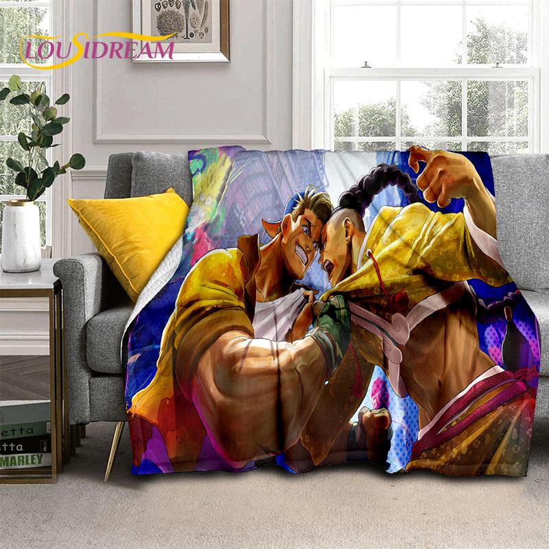 Lastest Retro Game Street Fighter SF Soft Blankets,Keep Warm Throw Blanket Comfortable Blanket for Picnic Beds Sofa Home Bedroom