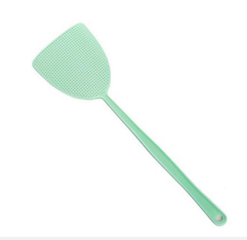 Durable Long-Handle Fly & Mosquito Swatter with Thickened Plastic