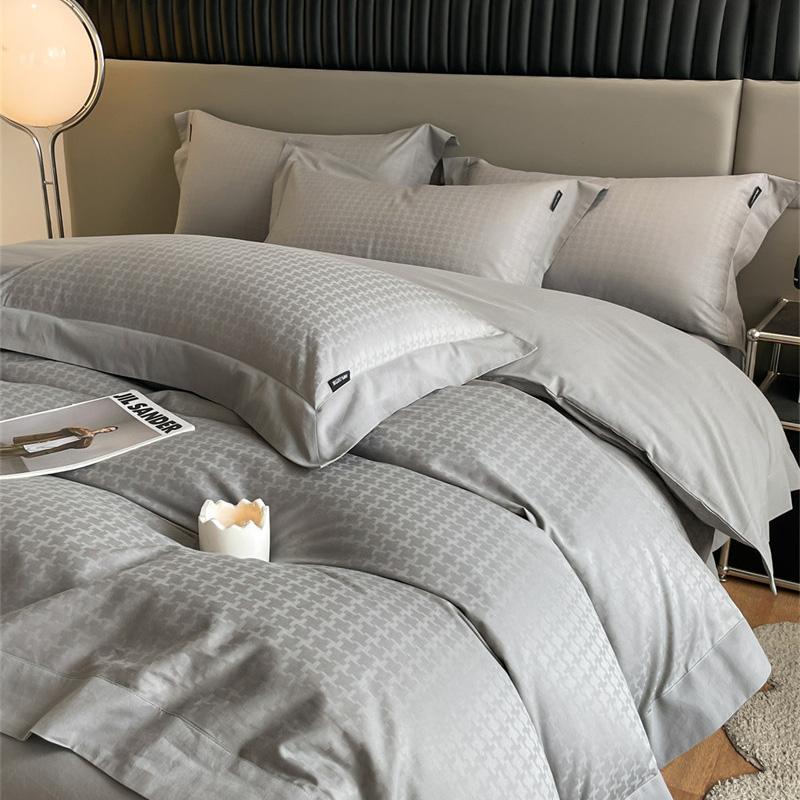 100s cotton washed long staple cotton jacquard four piece set
