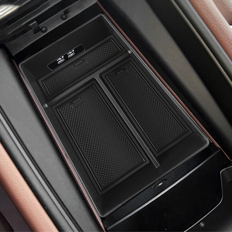 Central Armrest Storage Box Holder for BMW X5 G05 X6 G06 X7 G07 2019 - 2025 ABS Car Accessories Interior