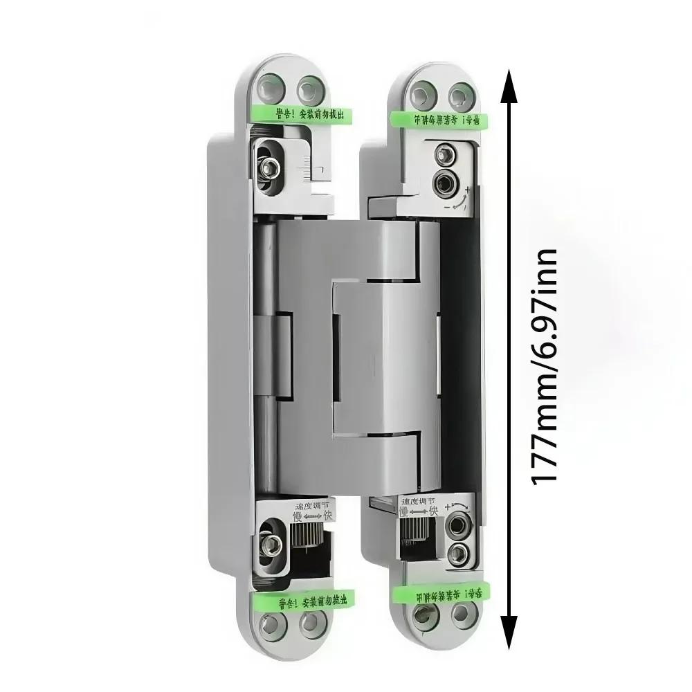 

Silent Close Hydraulic Adjustable Hinge Folding Invisible Mounting Automatic Door Closing Device Furniture Fittings Adjustable
