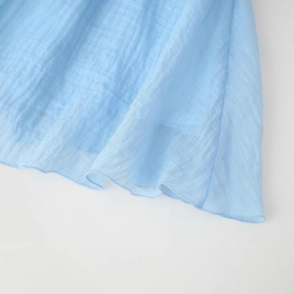 Spring 2025 Women's European & American Style Layered Belted Dress