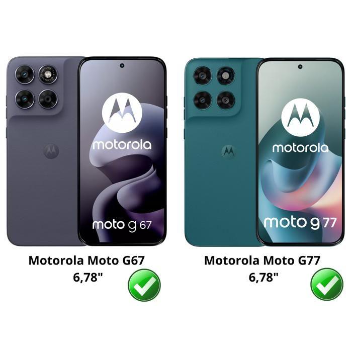 Verre Trempé pour Motorola Moto G67/Moto G77 [Pack 2] Film Vitre Protection Ecran Phonillico®