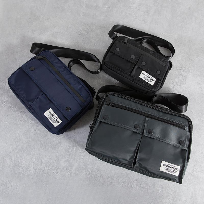 Korean Minimalist Men's Trendy Crossbody Messenger Bag - Japanese Style Student Shoulder Bag