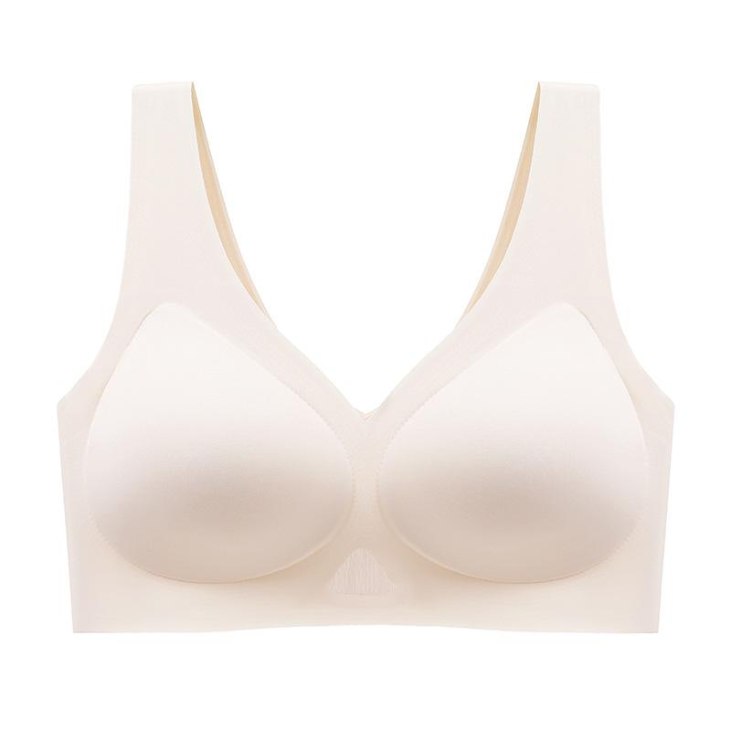 Traceless upper support secondary breasts without steel ring bra integrated bra light sports wind