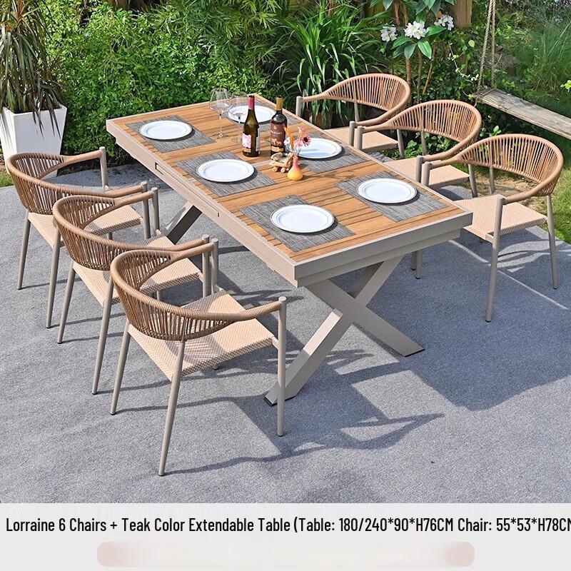 OEING Outdoor Extendable Dining Set