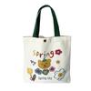 Women's Cute Cartoon Canvas Shoulder Handbag - Small Korean-Style Casual Bag